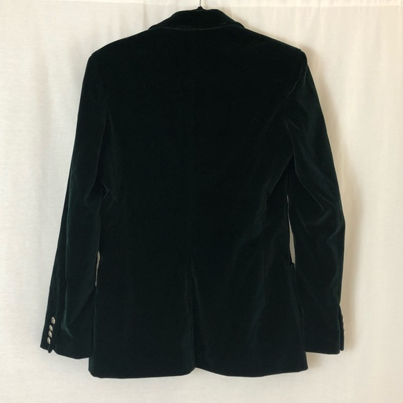 Ralph Lauren Classic Velvet Green Blazer - Picture 5 of 8